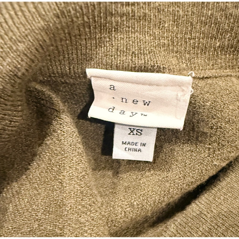 A New Day Olive Green Knit Maxi Skirt, XS - Picture 4 of 6